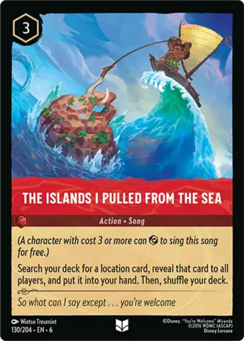 The Islands I Pulled From The Sea (130/204) [Azurite Sea] | Cards and Coasters CA