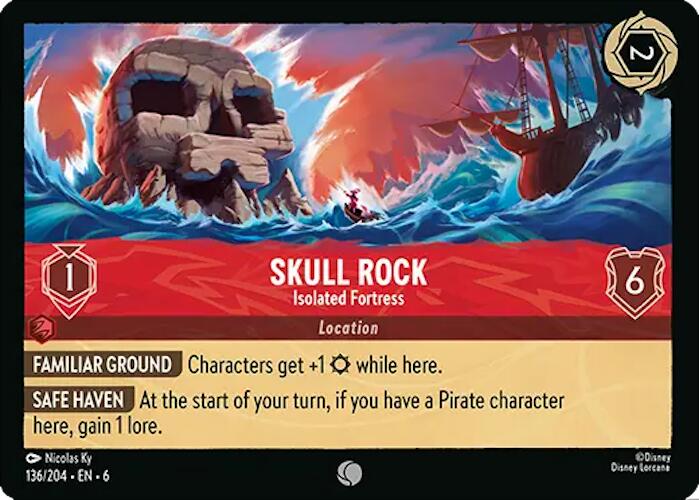 Skull Rock - Isolated Fortress (136/204) [Azurite Sea] | Cards and Coasters CA