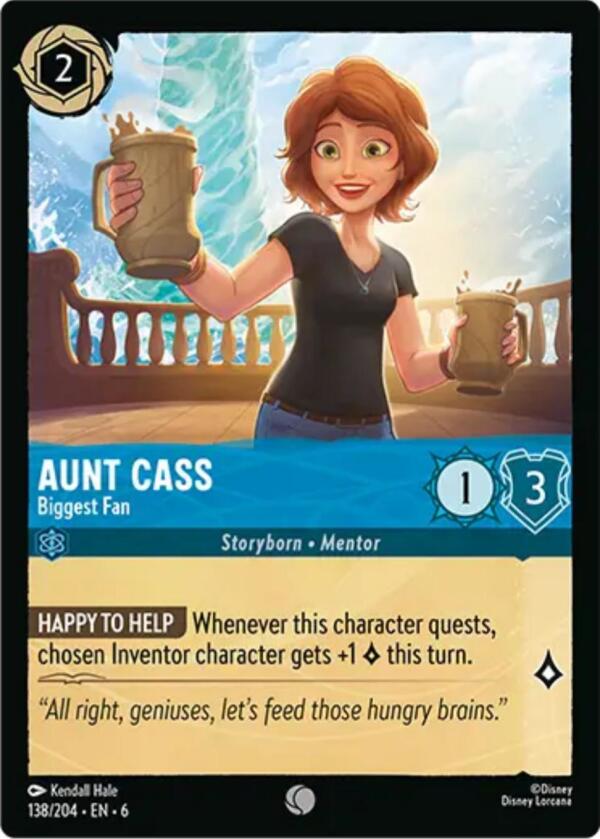 Aunt Cass - Biggest Fan (138/204) [Azurite Sea] | Cards and Coasters CA