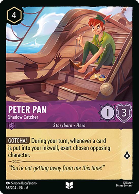 Peter Pan - Shadow Catcher (58/204) [Azurite Sea] | Cards and Coasters CA