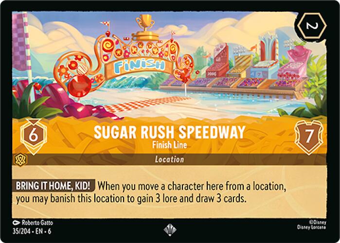 Sugar Rush Speedway - Finish Line (35/204) [Azurite Sea] | Cards and Coasters CA
