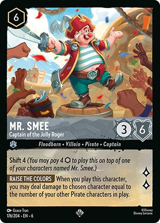 Mr. Smee - Captain of the Jolly Roger (176/204) [Azurite Sea] | Cards and Coasters CA