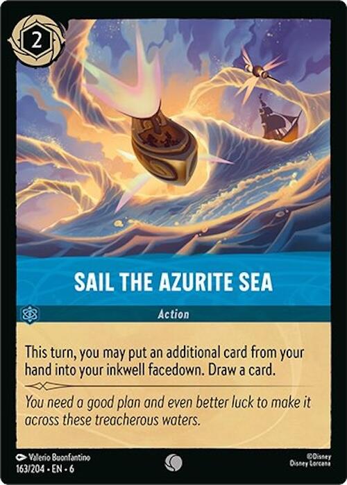 Sail the Azurite Sea (163/204) [Azurite Sea] | Cards and Coasters CA