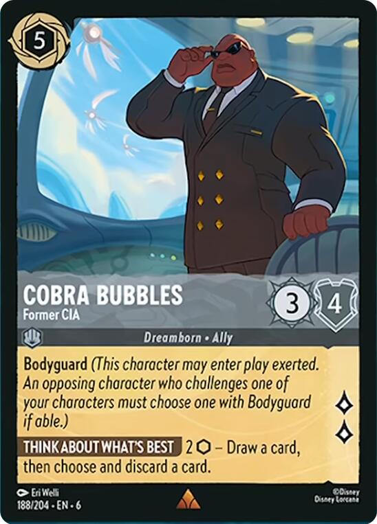 Cobra Bubbles - Former CIA (188/204) [Azurite Sea] | Cards and Coasters CA