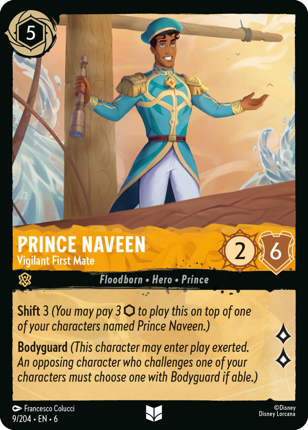 Prince Naveen - Vigilant First Mate (9/204) [Azurite Sea] | Cards and Coasters CA