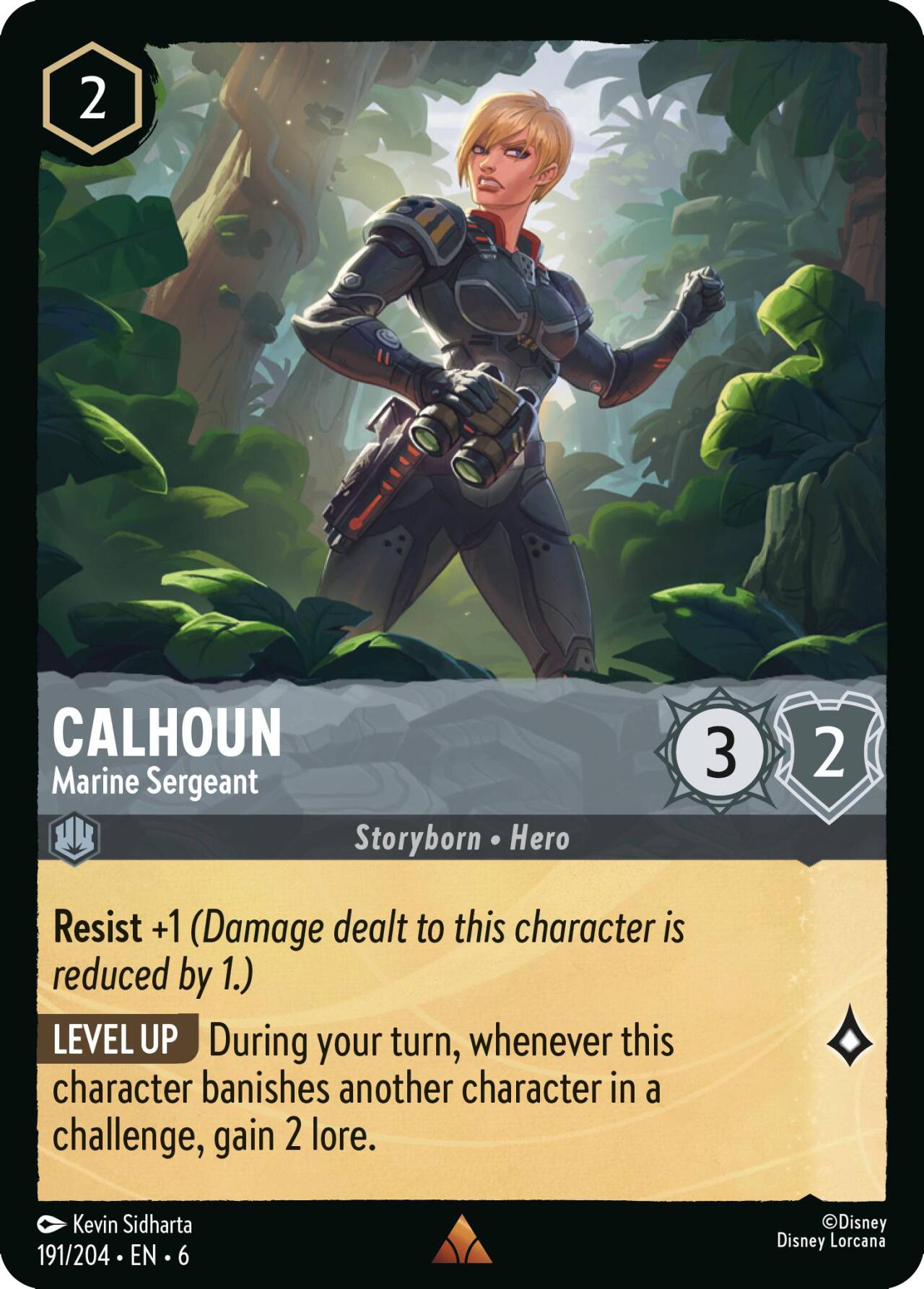 Calhoun - Marine Sergeant (191/204) [Azurite Sea] | Cards and Coasters CA