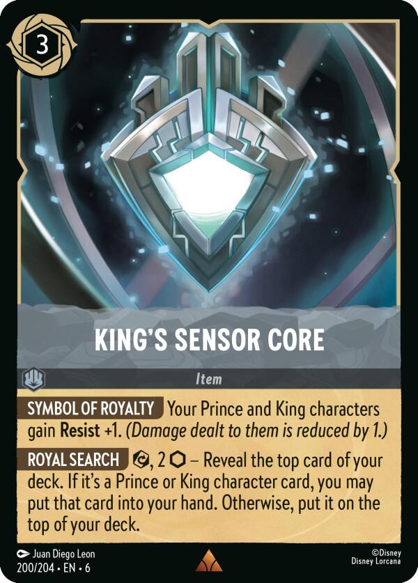 King's Sensor Core (200/204) [Azurite Sea] | Cards and Coasters CA