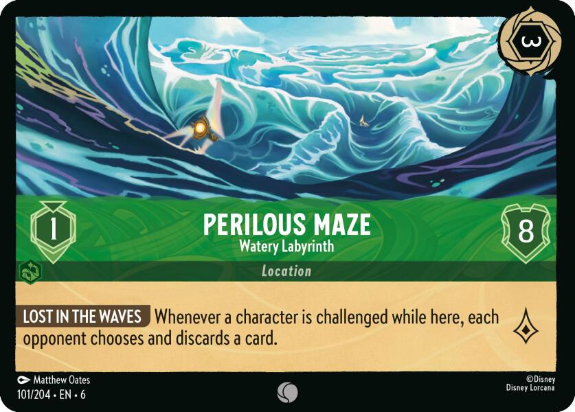 Perilous Maze - Watery Labyrinth (101/204) [Azurite Sea] | Cards and Coasters CA