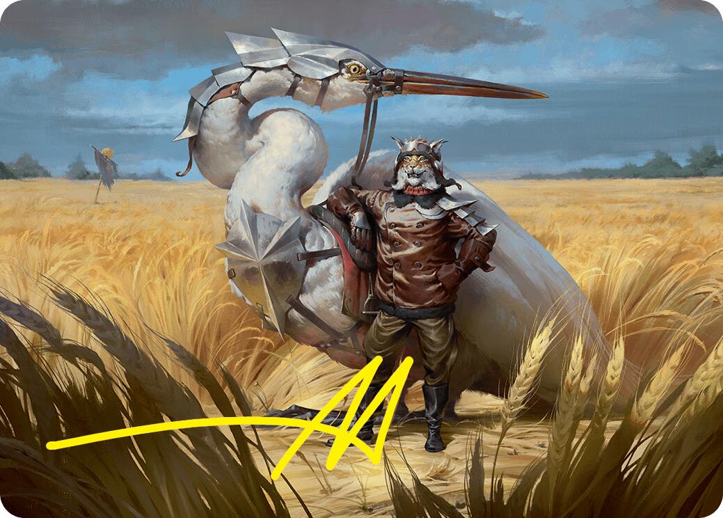 Skyknight Squire Art Card (4/54) (Gold-Stamped Signature) [Foundations Art Series] | Cards and Coasters CA