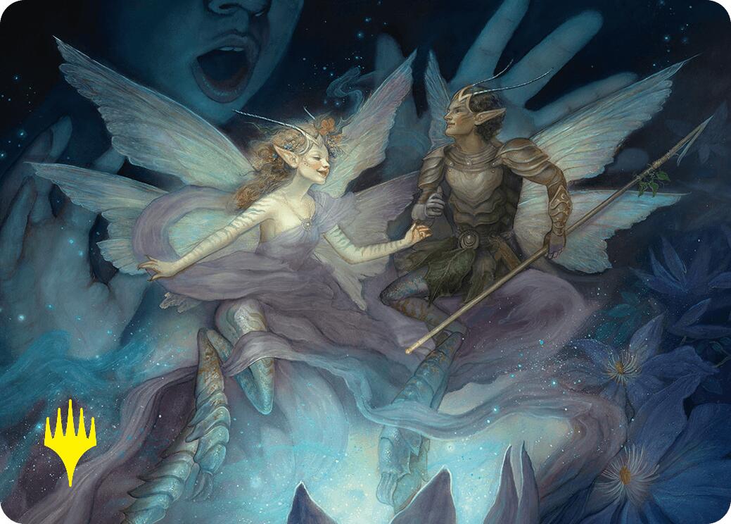 Faebloom Trick Art Card (6/54) (Gold-Stamped Signature) [Foundations Art Series] | Cards and Coasters CA