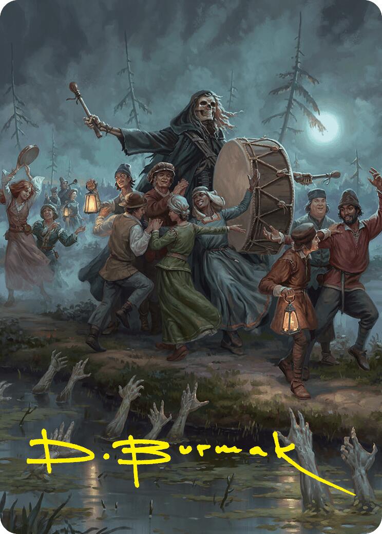 Blasphemous Edict Art Card (35/54) (Gold-Stamped Signature) [Foundations Art Series] | Cards and Coasters CA