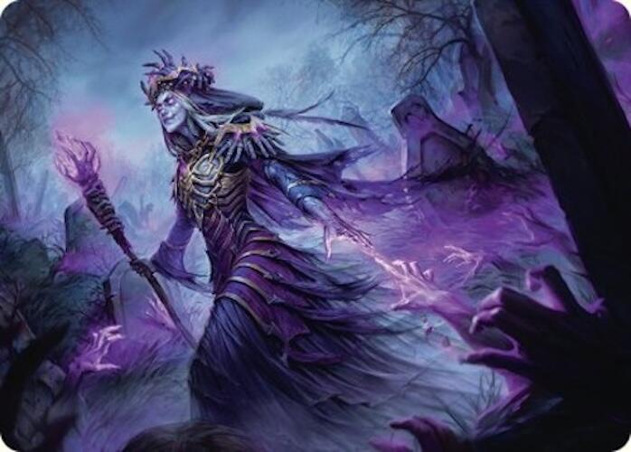 Zul Ashur, Lich Lord Art Card (10/54) [Foundations Art Series] | Cards and Coasters CA