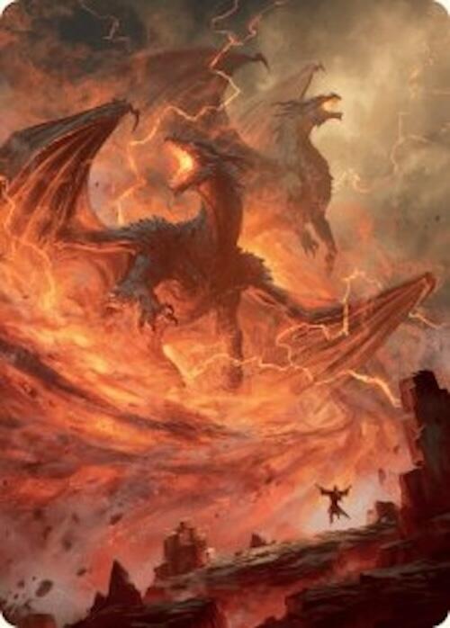 Rite of the Dragoncaller Art Card (38/54) [Foundations Art Series] | Cards and Coasters CA