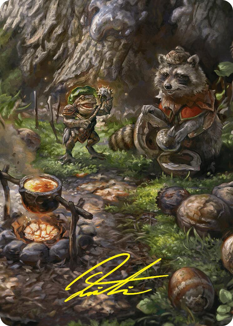 Sylvan Scavenging Art Card (46/54) (Gold-Stamped Signature) [Foundations Art Series] | Cards and Coasters CA