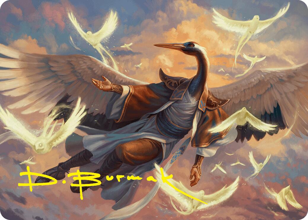 Kykar, Zephyr Awakener Art Card (16/54) (Gold-Stamped Signature) [Foundations Art Series] | Cards and Coasters CA