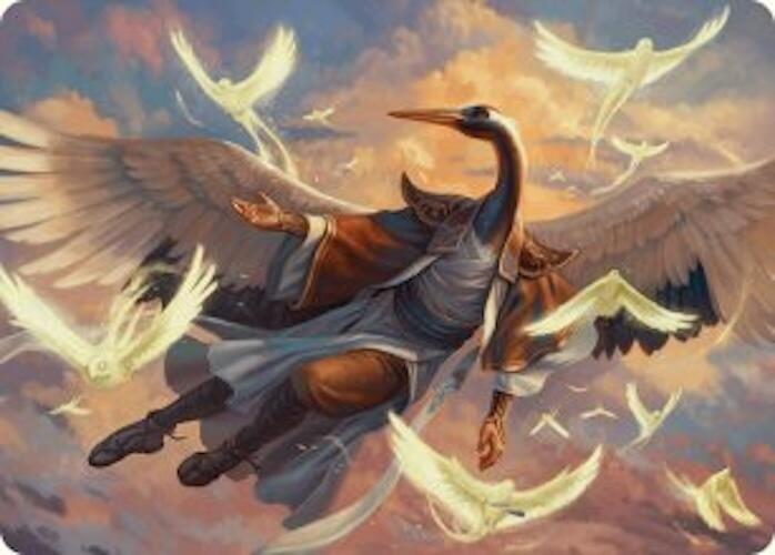 Kykar, Zephyr Awakener Art Card (16/54) [Foundations Art Series] | Cards and Coasters CA