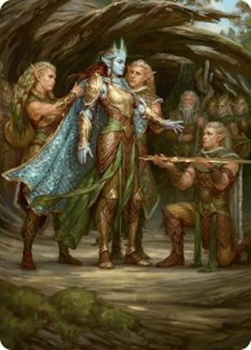 Lathril, Blade of the Elves Art Card (48/54) [Foundations Art Series] | Cards and Coasters CA