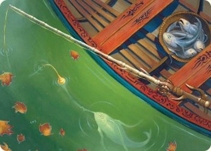 Fishing Pole Art Card (18/54) [Foundations Art Series] | Cards and Coasters CA
