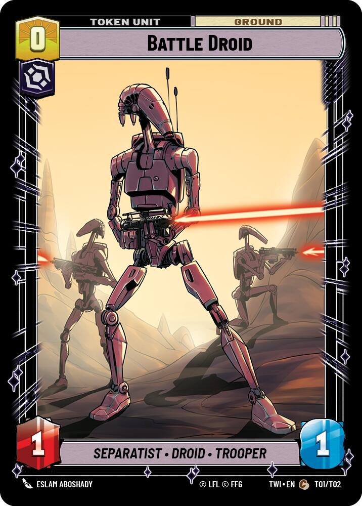 Battle Droid // Clone Trooper (T01 // T02) (T01 // T02) [Twilight of the Republic] | Cards and Coasters CA