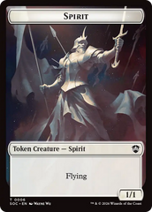 Spirit (0006) // Illusion Double-Sided Token [Secrets of Strixhaven Commander Tokens] | Cards and Coasters CA