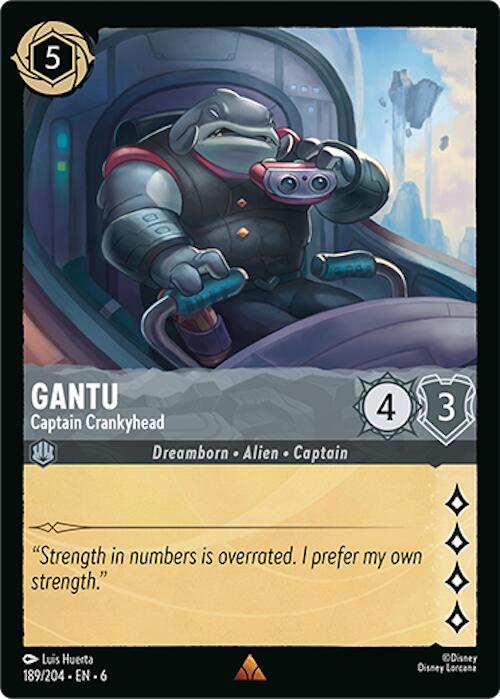 Gantu - Captain Crankyhead (189/204) [Azurite Sea] | Cards and Coasters CA