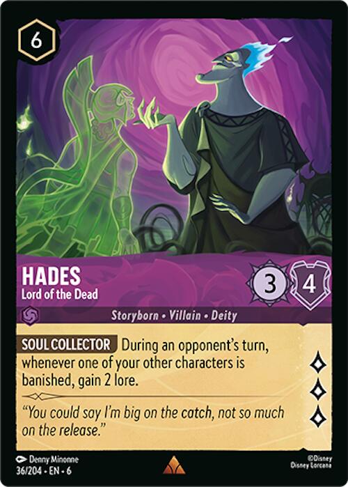 Hades - Lord of the Dead (36/204) [Azurite Sea] | Cards and Coasters CA