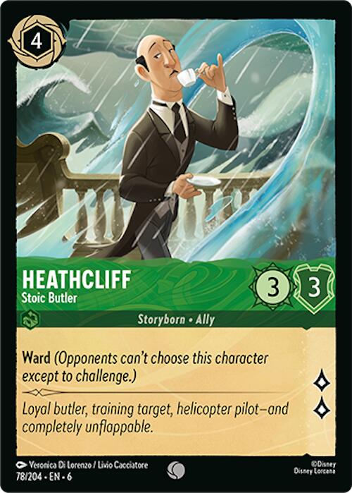 Heathcliff - Stoic Butler (78/204) [Azurite Sea] | Cards and Coasters CA