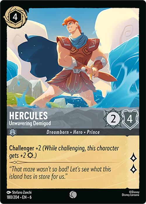 Hercules - Unwavering Demigod (180/204) [Azurite Sea] | Cards and Coasters CA