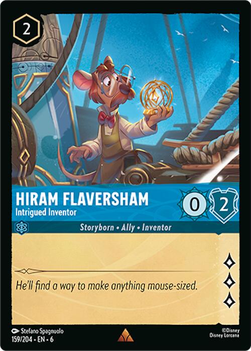 Hiram Flaversham - Intrigued Inventor (159/204) [Azurite Sea] | Cards and Coasters CA