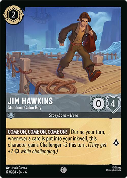 Jim Hawkins - Stubborn Cabin Boy (173/204) [Azurite Sea] | Cards and Coasters CA