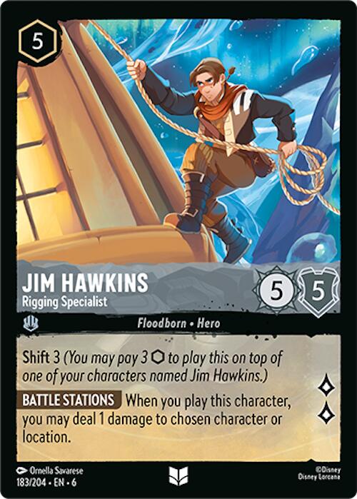 Jim Hawkins - Rigging Specialist (183/204) [Azurite Sea] | Cards and Coasters CA