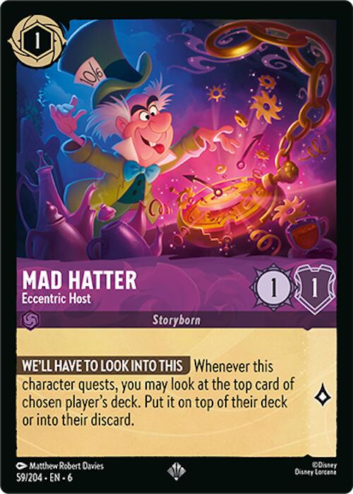 Mad Hatter - Eccentric Host (59/204) [Azurite Sea] | Cards and Coasters CA