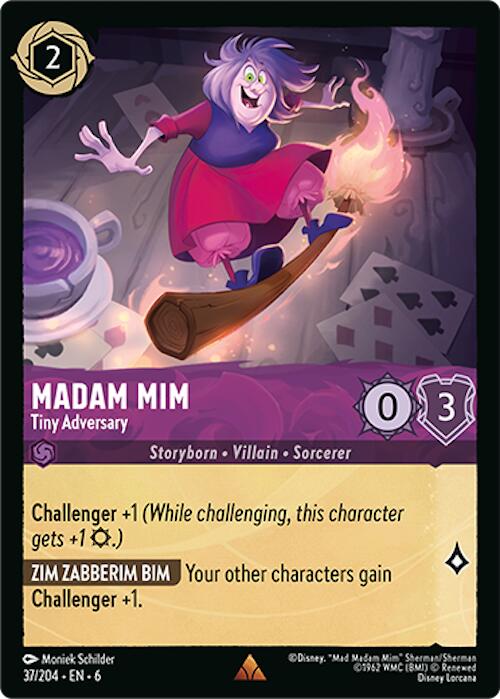 Madam Mim - Tiny Adversary (37/204) [Azurite Sea] | Cards and Coasters CA