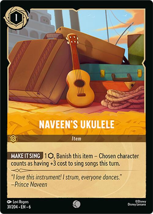 Naveen's Ukulele (31/204) [Azurite Sea] | Cards and Coasters CA