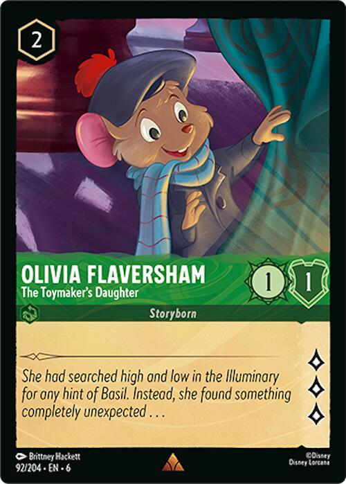 Olivia Flaversham - The Toymaker's Daughter (92/204) [Azurite Sea] | Cards and Coasters CA