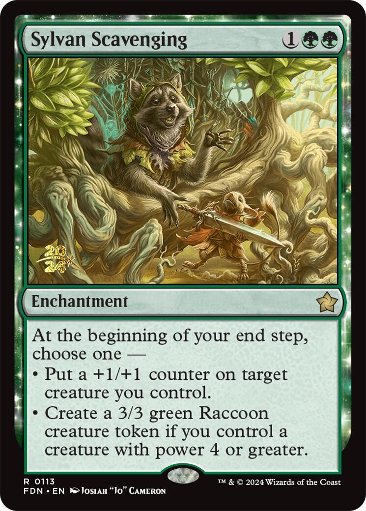 Sylvan Scavenging [Foundations Prerelease Promos] | Cards and Coasters CA