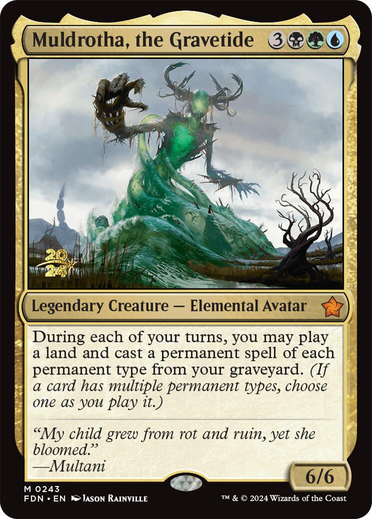 Muldrotha, the Gravetide [Foundations Prerelease Promos] | Cards and Coasters CA