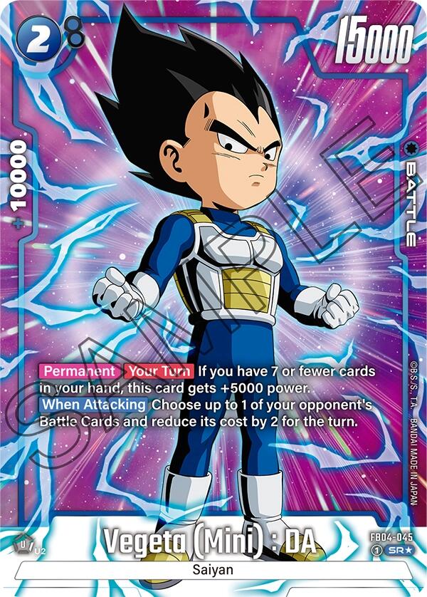 Vegeta (Mini) : DA (Alternate Art) [Ultra Limit] | Cards and Coasters CA