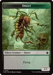 Goblin // Insect Doubled-Sided Token [Foundations Tokens] | Cards and Coasters CA