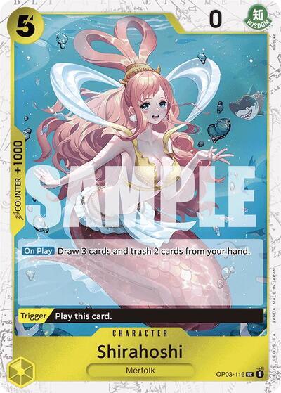 Shirahoshi (OP03-116) (Jolly Roger Foil) [Premium Booster -The Best-] | Cards and Coasters CA