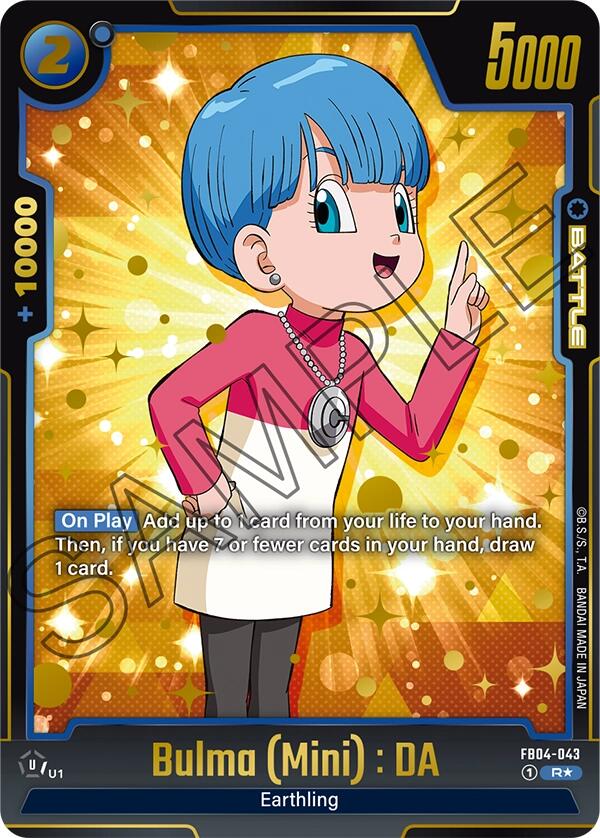 Bulma (Mini) : DA (Alternate Art) [Ultra Limit] | Cards and Coasters CA