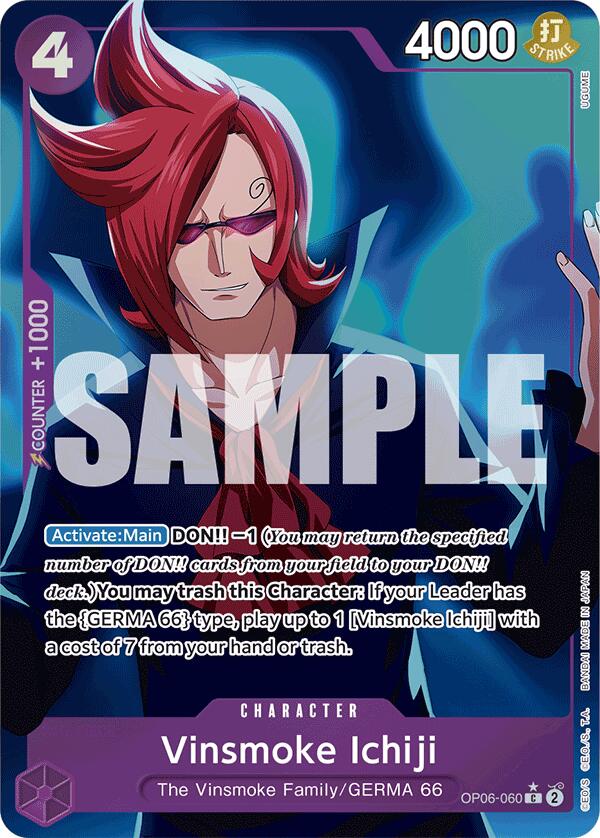 Vinsmoke Ichiji (OP06-060) (Full Art) [Premium Booster -The Best-] | Cards and Coasters CA