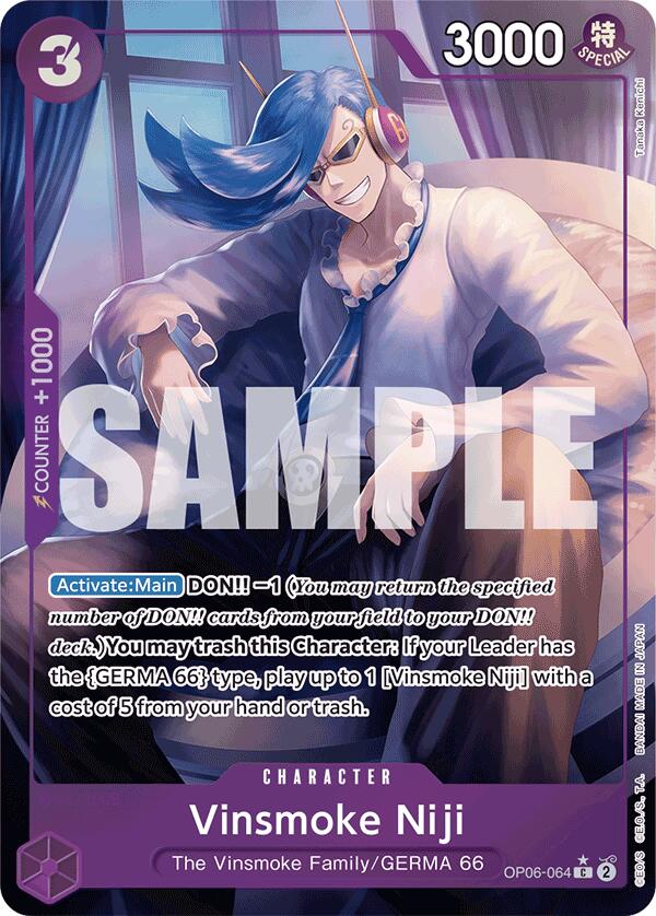 Vinsmoke Niji (OP06-064) (Full Art) [Premium Booster -The Best-] | Cards and Coasters CA