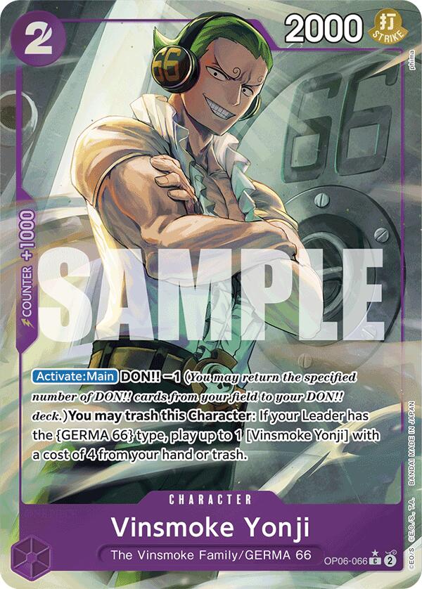 Vinsmoke Yonji (OP06-066) (Full Art) [Premium Booster -The Best-] | Cards and Coasters CA