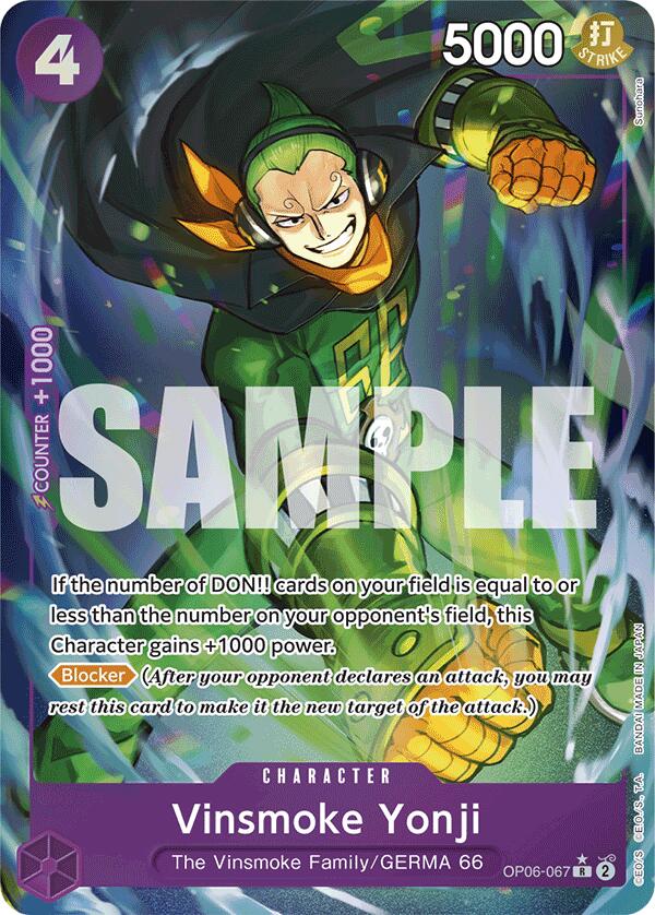 Vinsmoke Yonji (OP06-067) (Full Art) [Premium Booster -The Best-] | Cards and Coasters CA