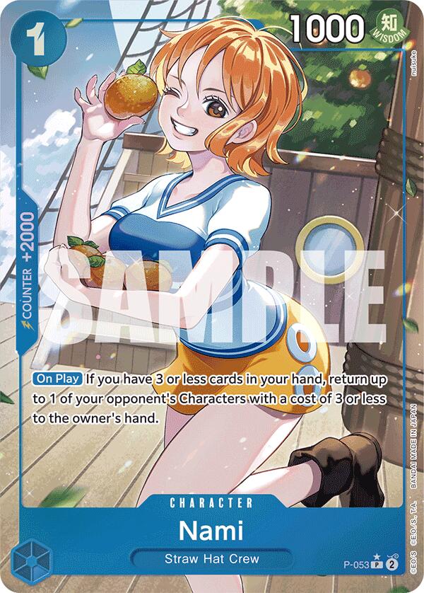 Nami (P-053) (Full Art) [Premium Booster -The Best-] | Cards and Coasters CA