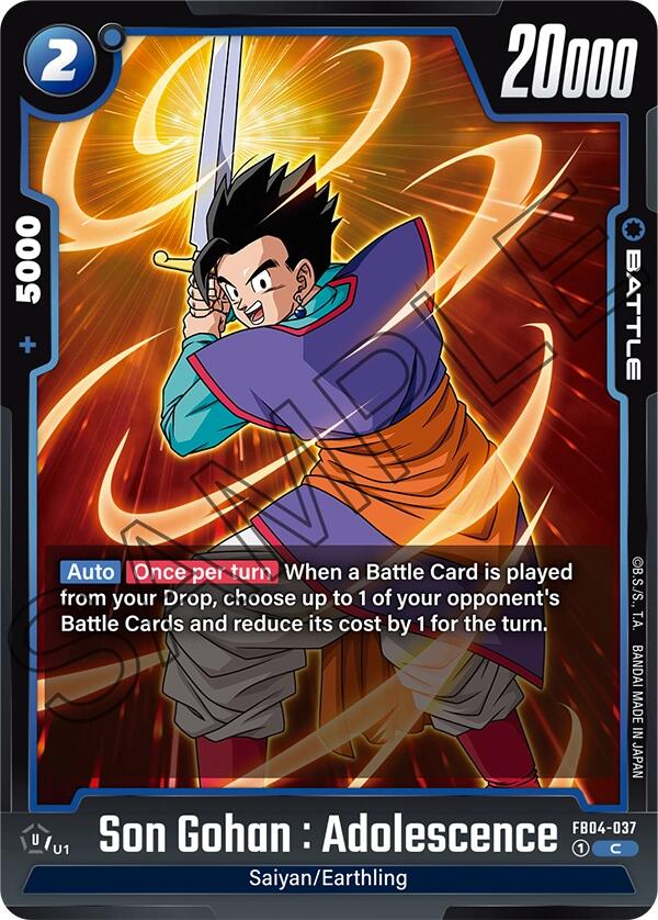 Son Gohan : Adolescence (FB04-037) [Ultra Limit] | Cards and Coasters CA