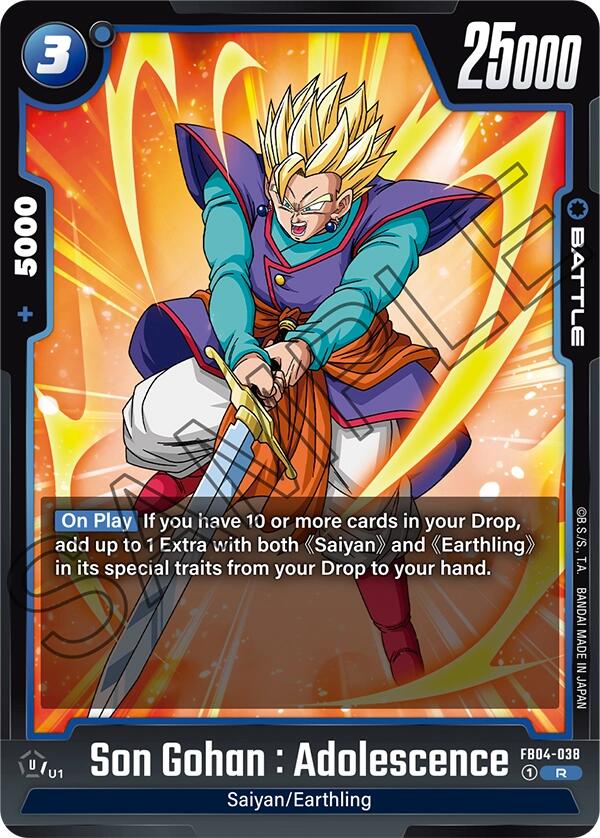 Son Gohan : Adolescence (FB04-038) [Ultra Limit] | Cards and Coasters CA