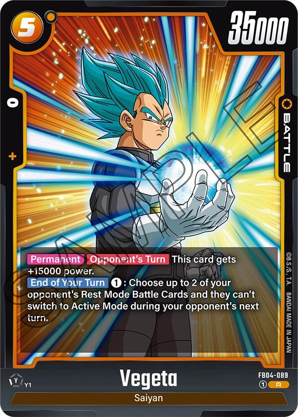 Vegeta (FB04-089) [Ultra Limit] | Cards and Coasters CA