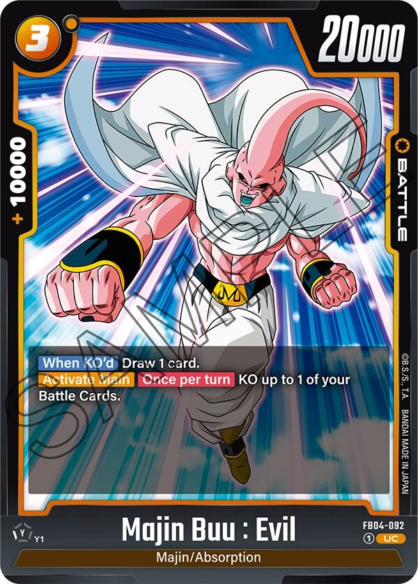 Majin Buu : Evil (FB04-092) [Ultra Limit] | Cards and Coasters CA